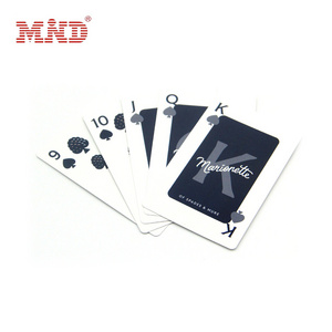 Custom Logo Best Quality Black Paper Poker Cards Printing Braille Playing Cards