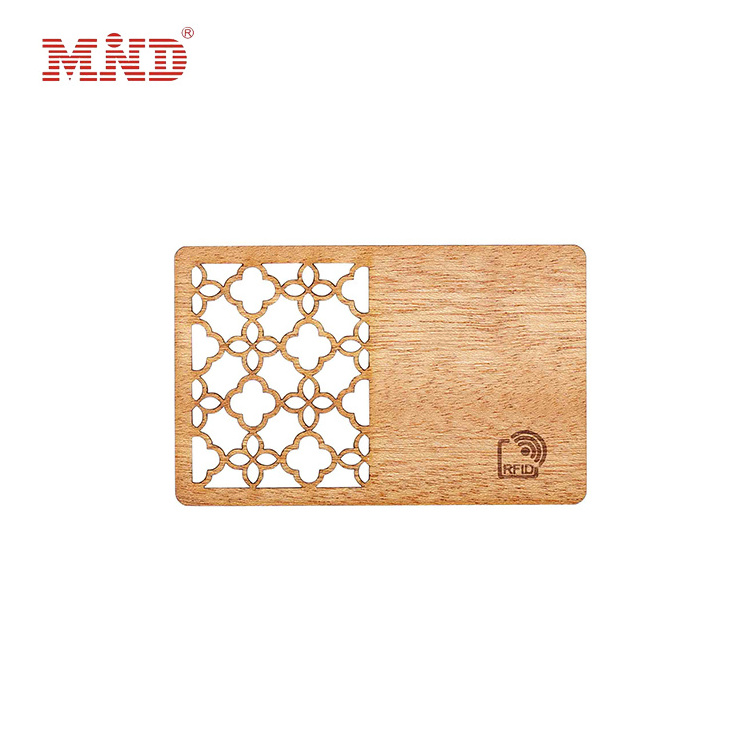 New Arrival RFID wooden cards digital bambu blank bamboo nfc business wood card