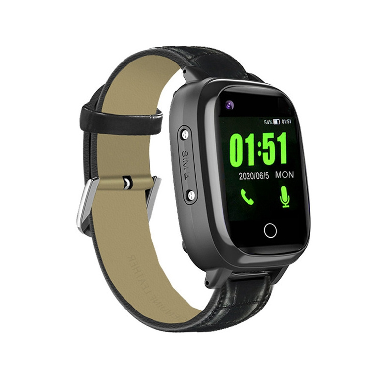 T5s  4G wifi sos anti lost anti Fall down temperature gps tracking ios android phone gps watch elderly