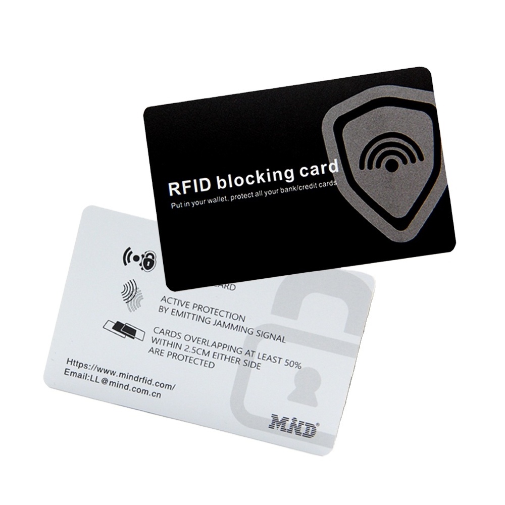 Anti Theft Contactless Rfid And Nfc smart shielding Card Blocker Credit Suppliers Rfid Blocking Card