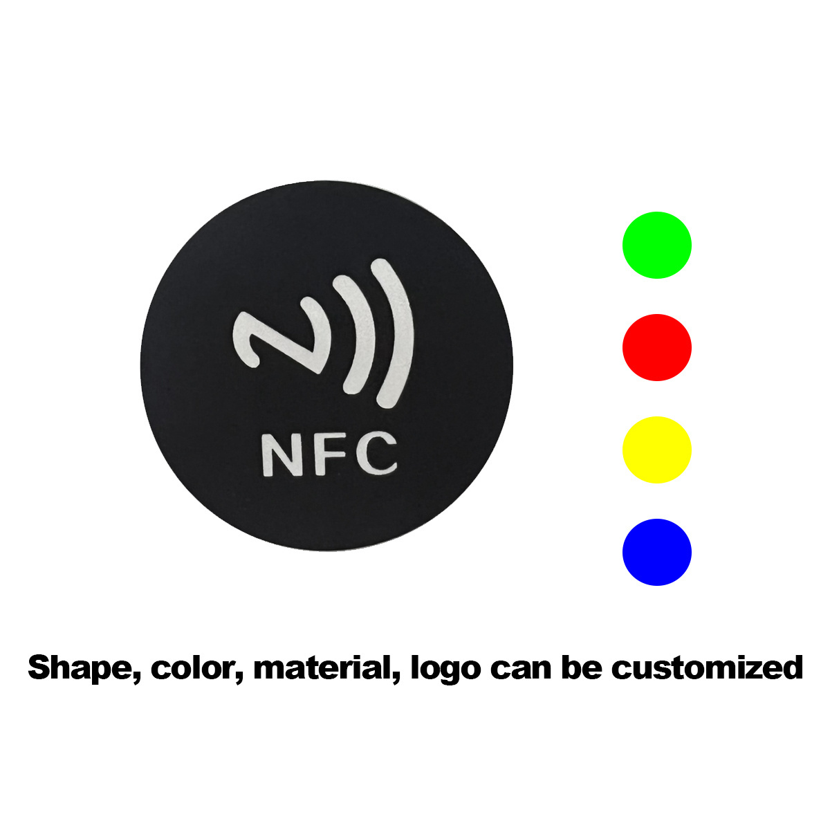 Free sample 13.56MHz nfc chip NTAG215 nfc sticker/Label/Tag custom logo nfc sticker protocol iso14443a tag