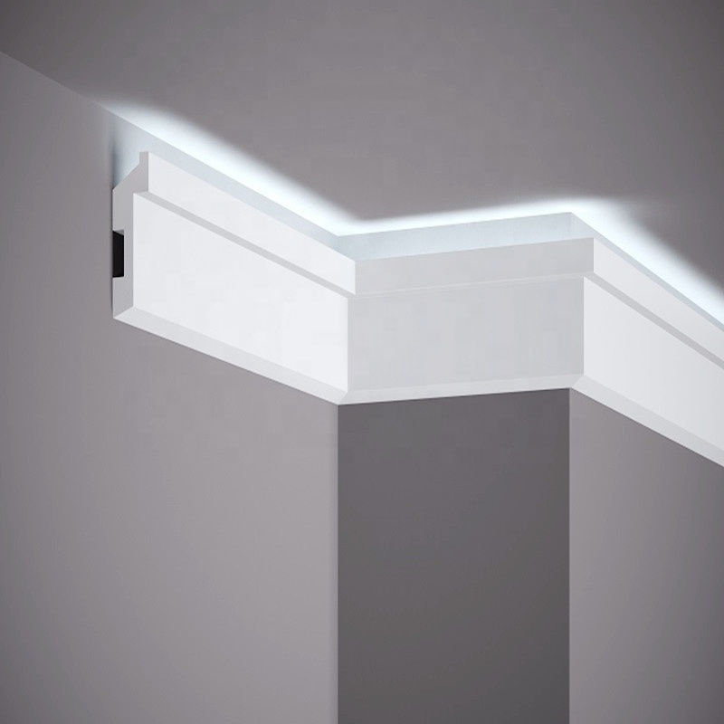 New Arrival Home Decorative LED Strip Skirting Board PS Baseboard Moulding Light