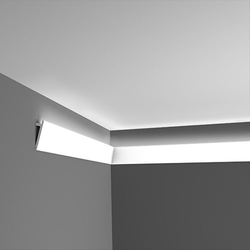 New Arrival Home Decorative LED Strip Skirting Board PS Baseboard Moulding Light