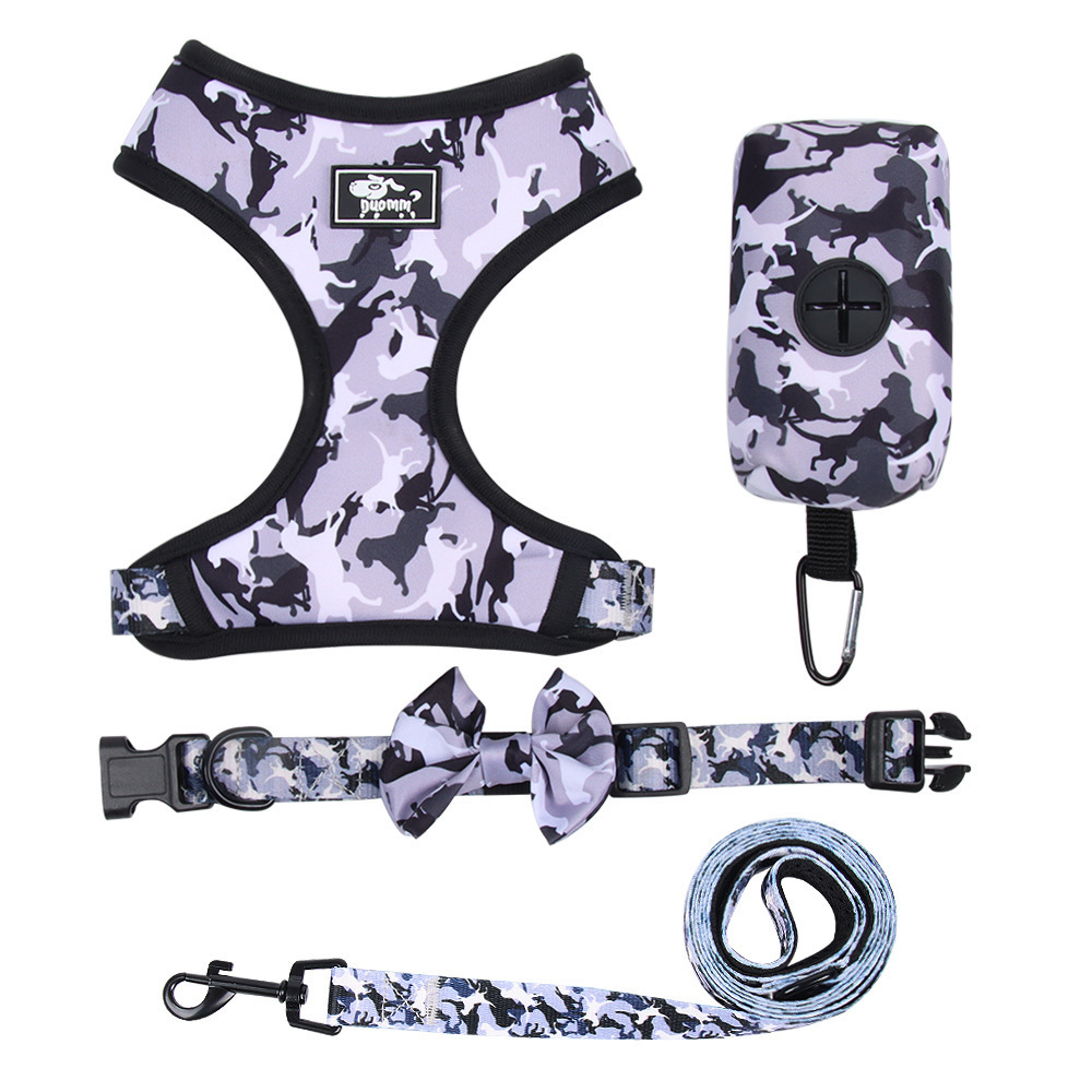 Wholesale Camouflage Design Middle Small Size Dog Harness RTS Dog Harness Set New Arrivals Hot Sale Pet Supplies