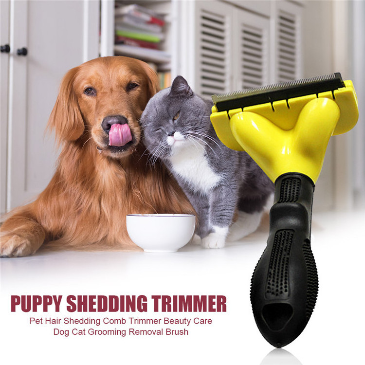 Pet Hair Shedding Comb Trimmer Dog Cat Grooming Tool Hair Removal Brush for Puppy Kitten Health BeautyCare Trimmer Combs Supply