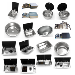 Wholesale Stainless Steel Recreational Vehicle Motorhome Camper Van Caravan RV Sink or RV Sink and Stove Cooktop