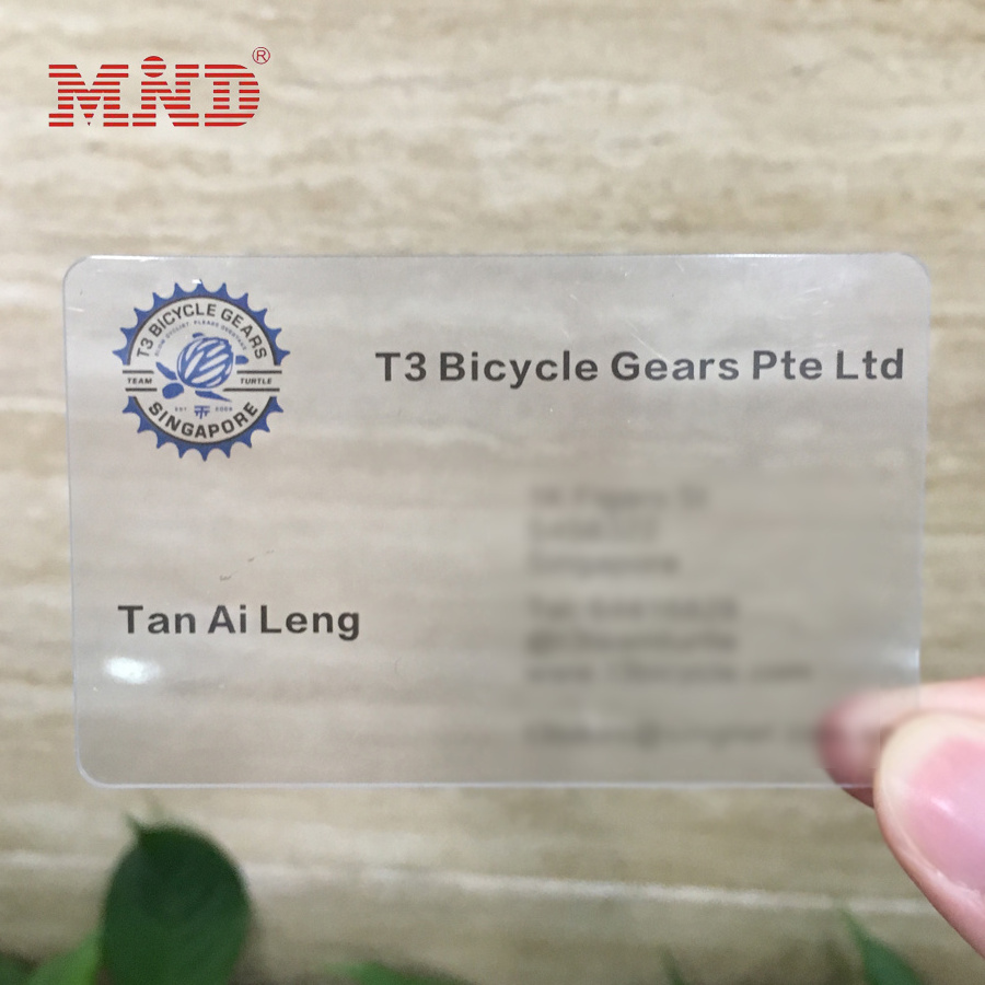 Plastic Transparent Business Cards/Visiting Cards/ Name Cards