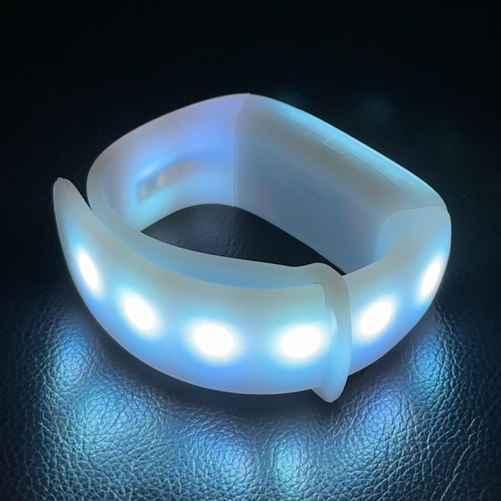 Color Change Sound Activated LED Wristband Flashing Bracelet Adjustable led flashing wrist band led light