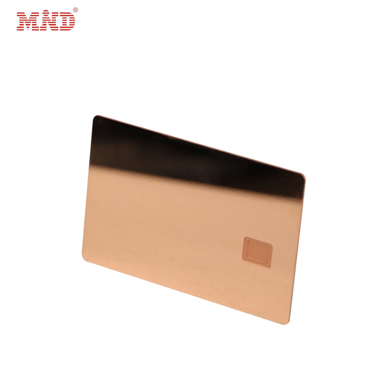 Custom ISO14443 A RFID Metal NFC Blank Business Luxury Gold Smart Metal NFC Card