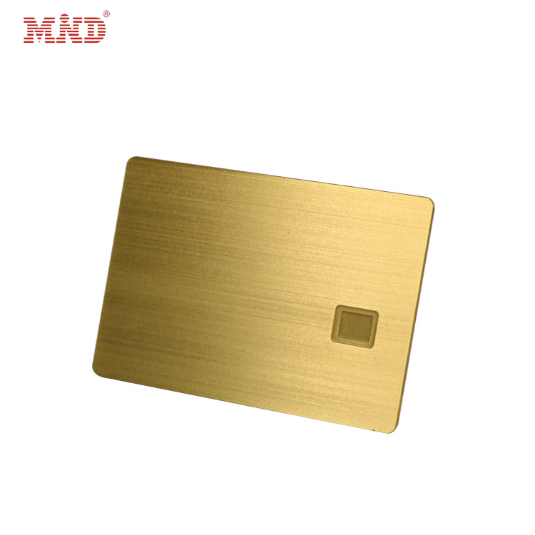 Custom ISO14443 A RFID Metal NFC Blank Business Luxury Gold Smart Metal NFC Card