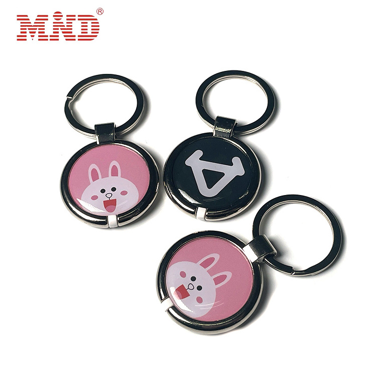 13.56MHz NFC Pet tag dog collar ISO14443A NTAG 215 rfid Epoxy tag with metal ring