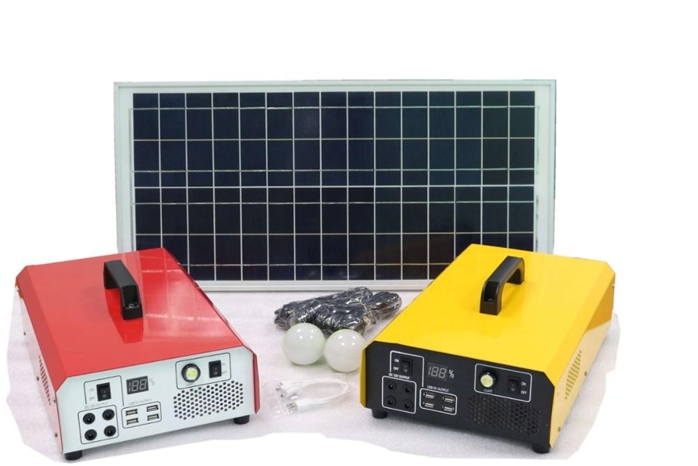 Portable solar power station 500 watt solar generator kit with AC output