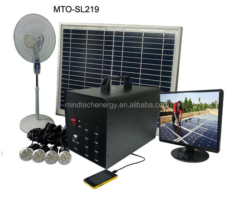 Indoors 5Kw Solar Panel Energy System Portable Power Station Solar Battery Generator 60W Solar Light Kit