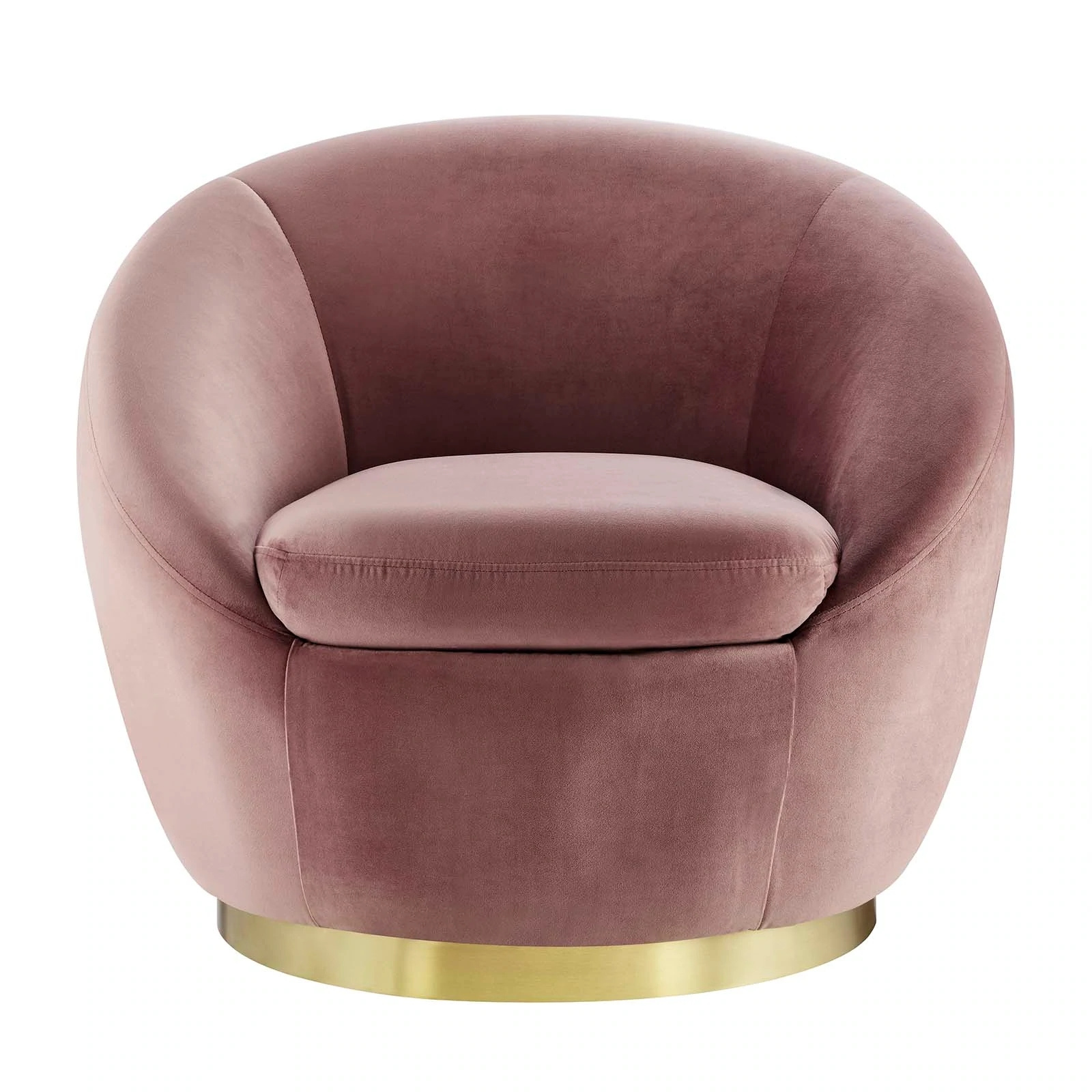 Buttercup Performance Velvet Swivel Chair for Living Room