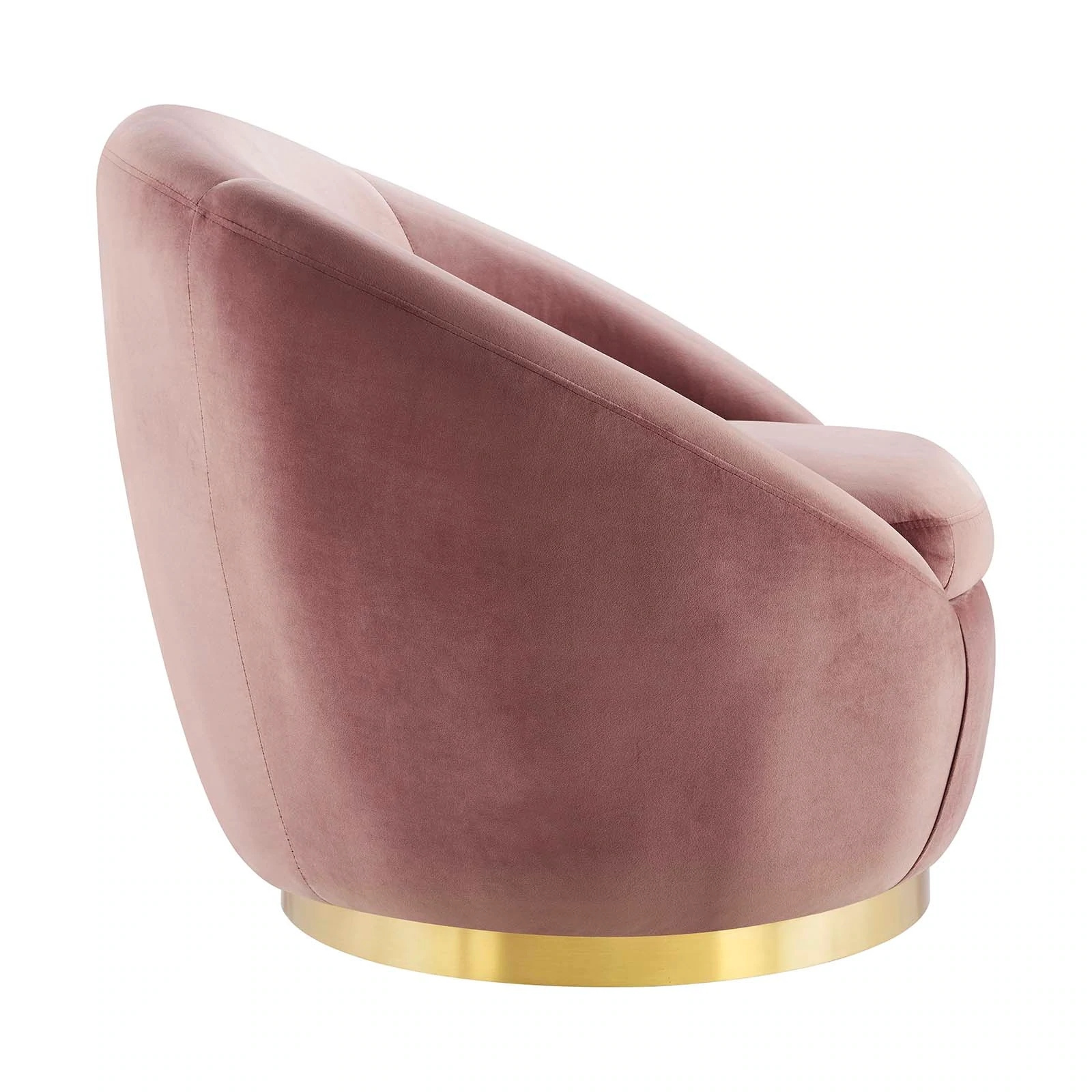 Buttercup Performance Velvet Swivel Chair for Living Room