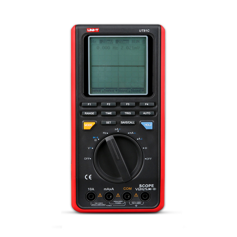 UNI-T UT81C 16MHz 80MS/s Real-Time Sample Rate Handheld Scopemeter Oscilloscope Digital Multimeter with Capacitance Measurement