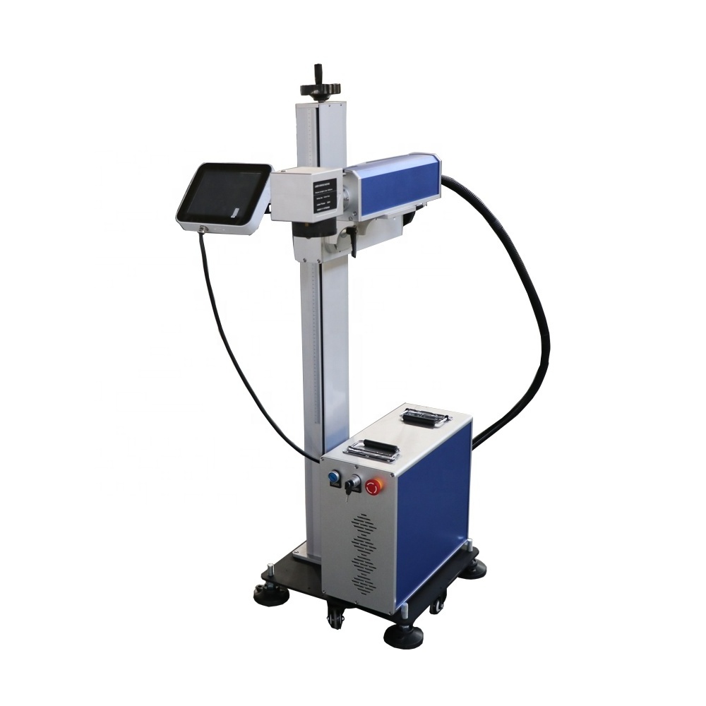 Flying Fiber Laser Marking Machine Price For Plastic Metal Pens