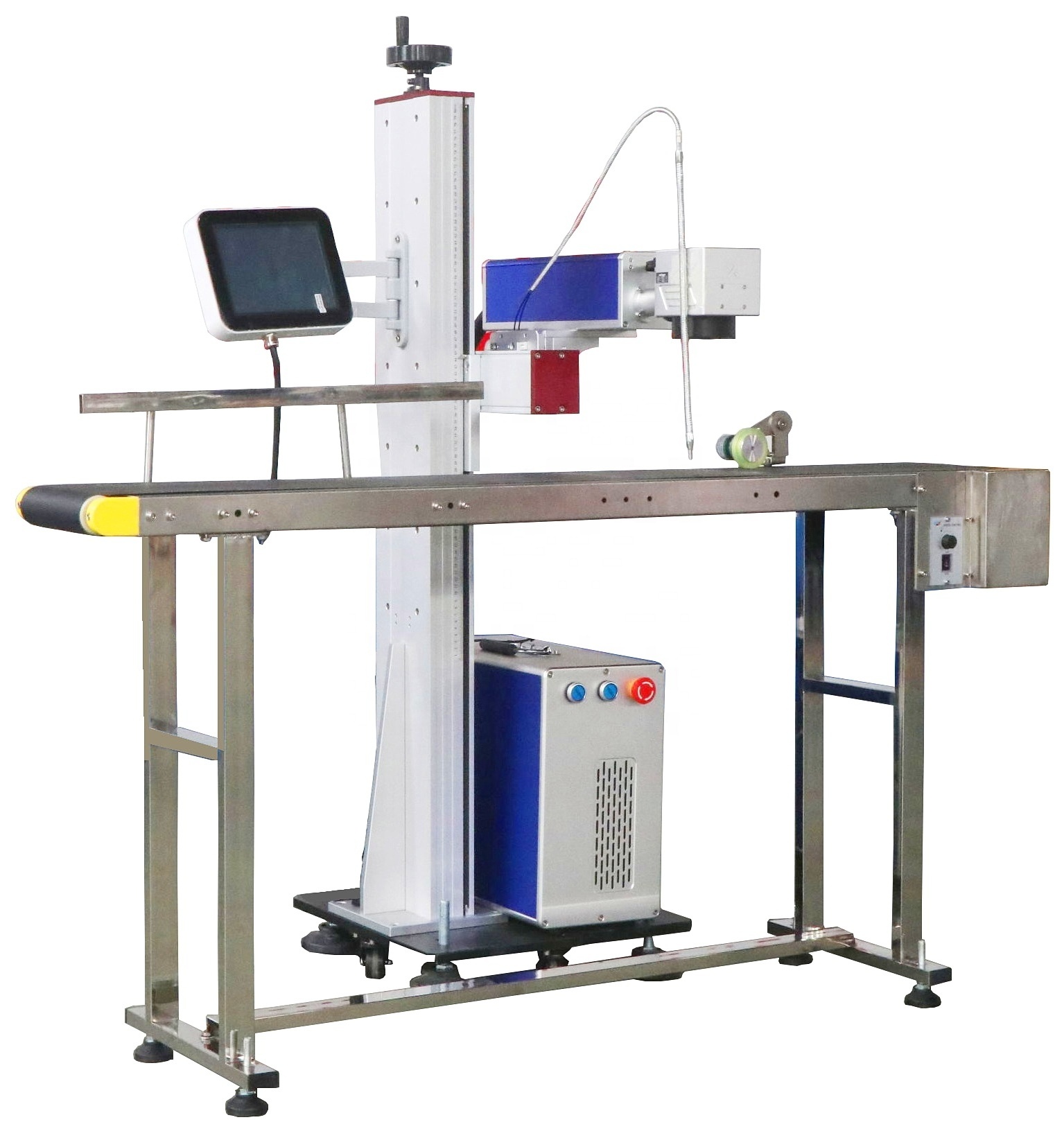 Flying Fiber Laser Marking Machine Price For Plastic Metal Pens