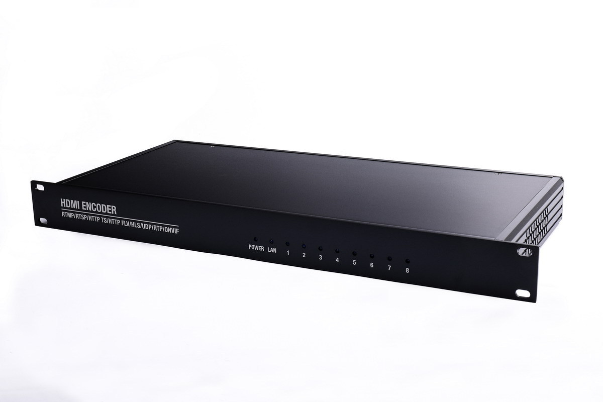 Rack-mount 8 Channel H.264 /H265 MPEG-4 HDMI Video Encoder