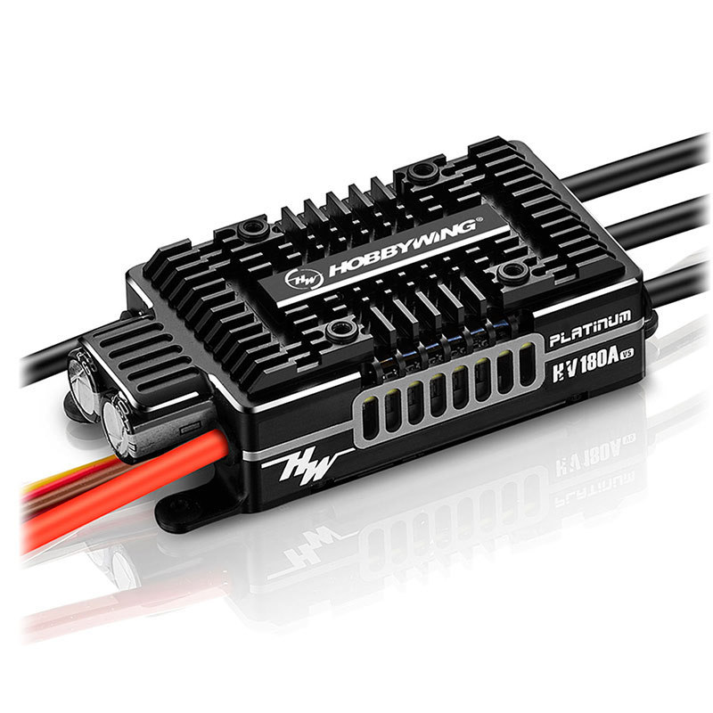 Hobbywing Platinum HV 180A SBEC BEC/ OPTO V5 6-14S Lipo Brushless ESC RC Drone Helicopters Aircraft Accessories