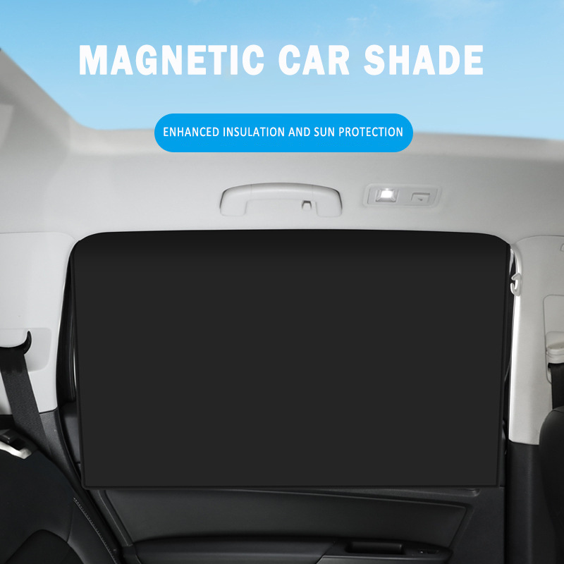 Magnetic Auto Curtains Sun Shade Front & Rear Car Window Screen Film Cover Sunshade Uv Protector