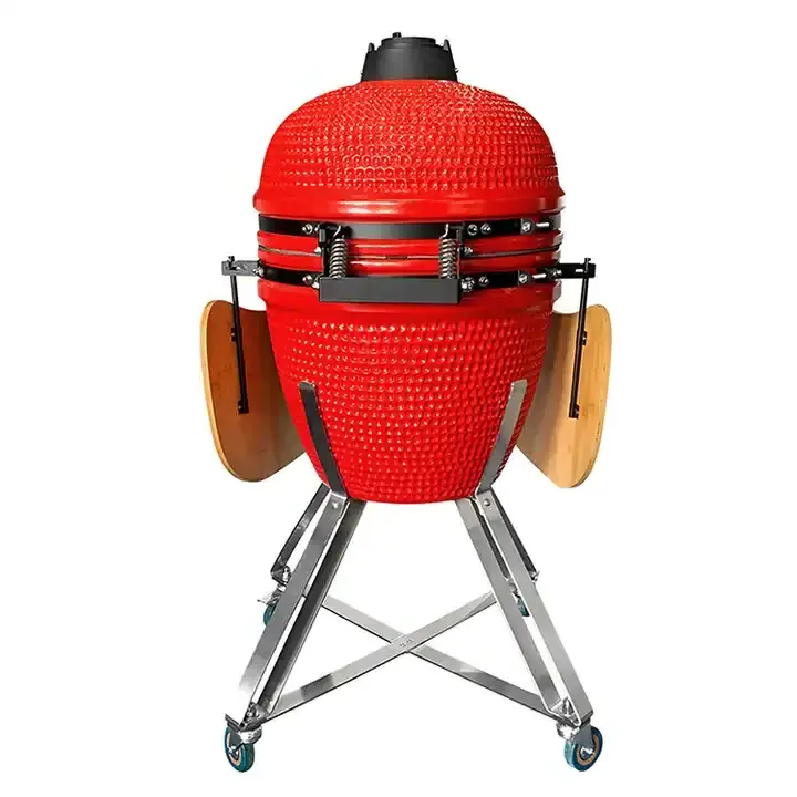 Charcoal Commercial Rotisserie Oven Green Barbecue Shape Outdoor Ceramic 21 Inch Egg Bbq Grills