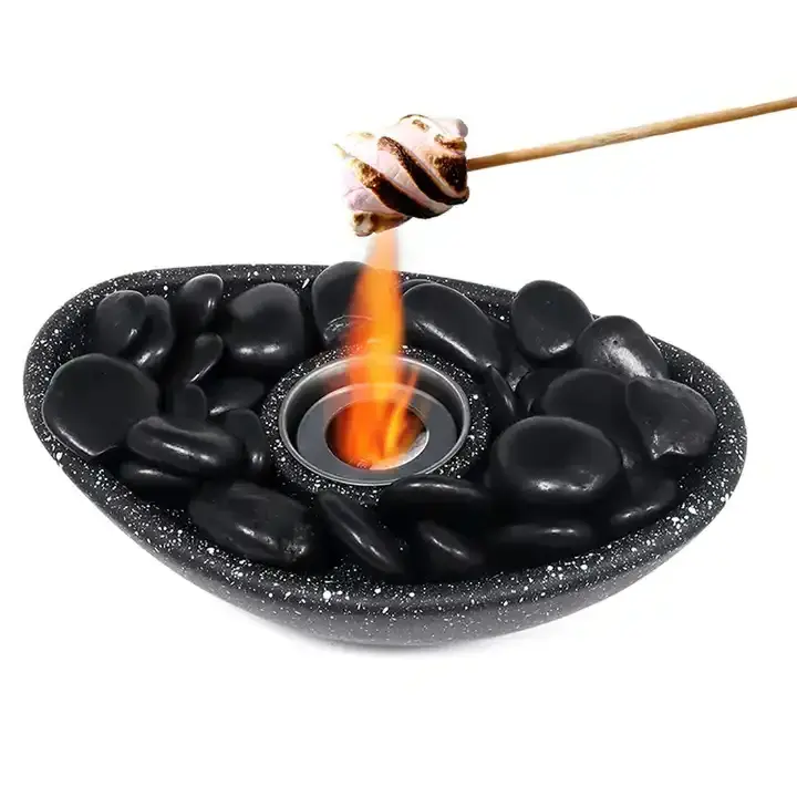 Table Top Smokeless Indoor Bio Ethanol Fire Pit Bioethanol Fireplace Tabletop Portable Modern Bioethanol Fire Pit Bowl