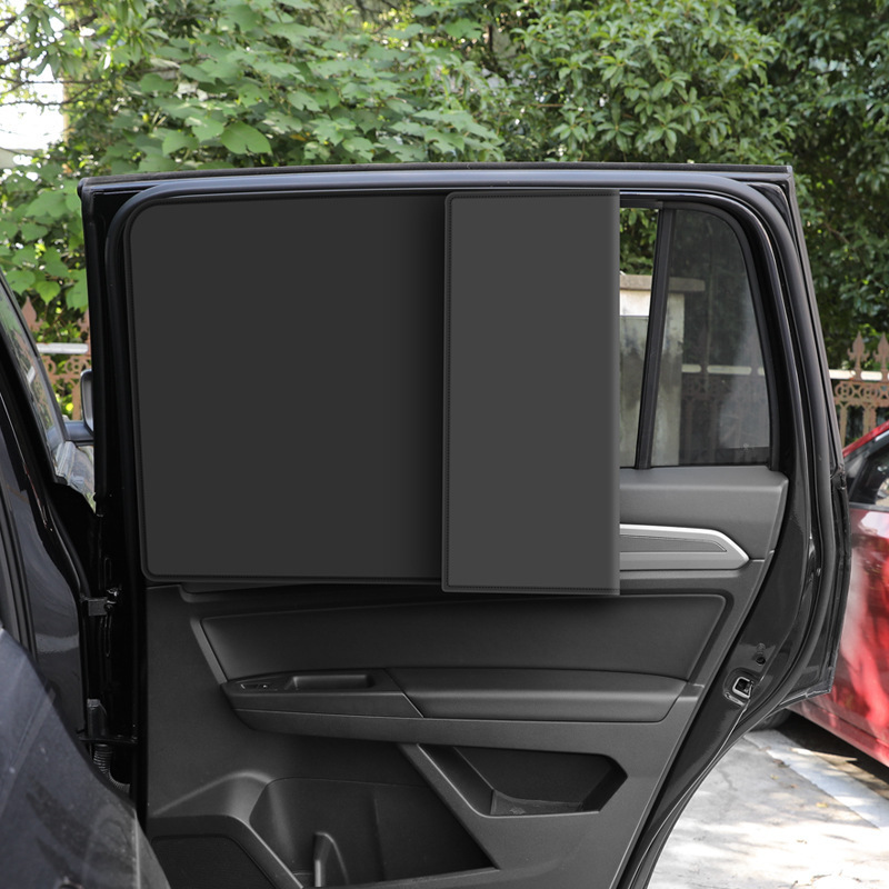 Magnetic Auto Curtains Sun Shade Front & Rear Car Window Screen Film Cover Sunshade Uv Protector