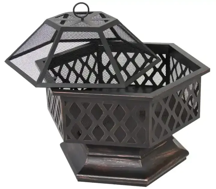 Wholesale Outdoor Large Garden Patio Corten Steel Firepit Wood Burning Bbq Camping Corten Steel Outdoor Fire Pit Grill