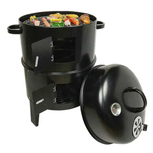 3 in 1 Smokeless 3 layers Tower Barrel Charcoal barbecue Grill Smoker