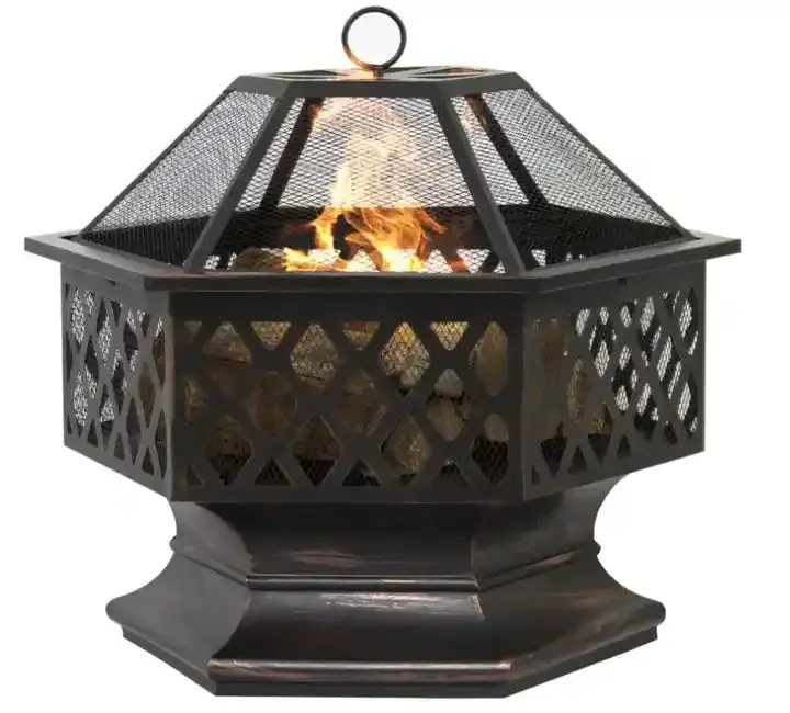 Wholesale Outdoor Large Garden Patio Corten Steel Firepit Wood Burning Bbq Camping Corten Steel Outdoor Fire Pit Grill