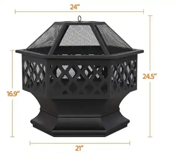 Wholesale Outdoor Large Garden Patio Corten Steel Firepit Wood Burning Bbq Camping Corten Steel Outdoor Fire Pit Grill