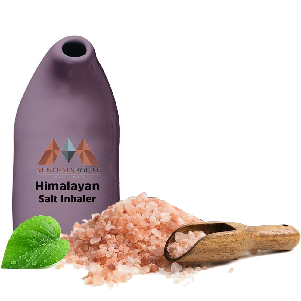 Wholesale price Ceramic Pure Crystal Pink Himalayan Salt Inhaler health care supplies Himalayan salt inhaler