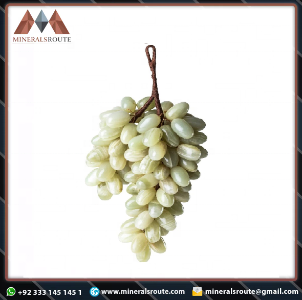 High Quality Light Green onyx grapes Handmade Onyx ISO 9001 and 22000 certified company origin Pakistan use in office and home