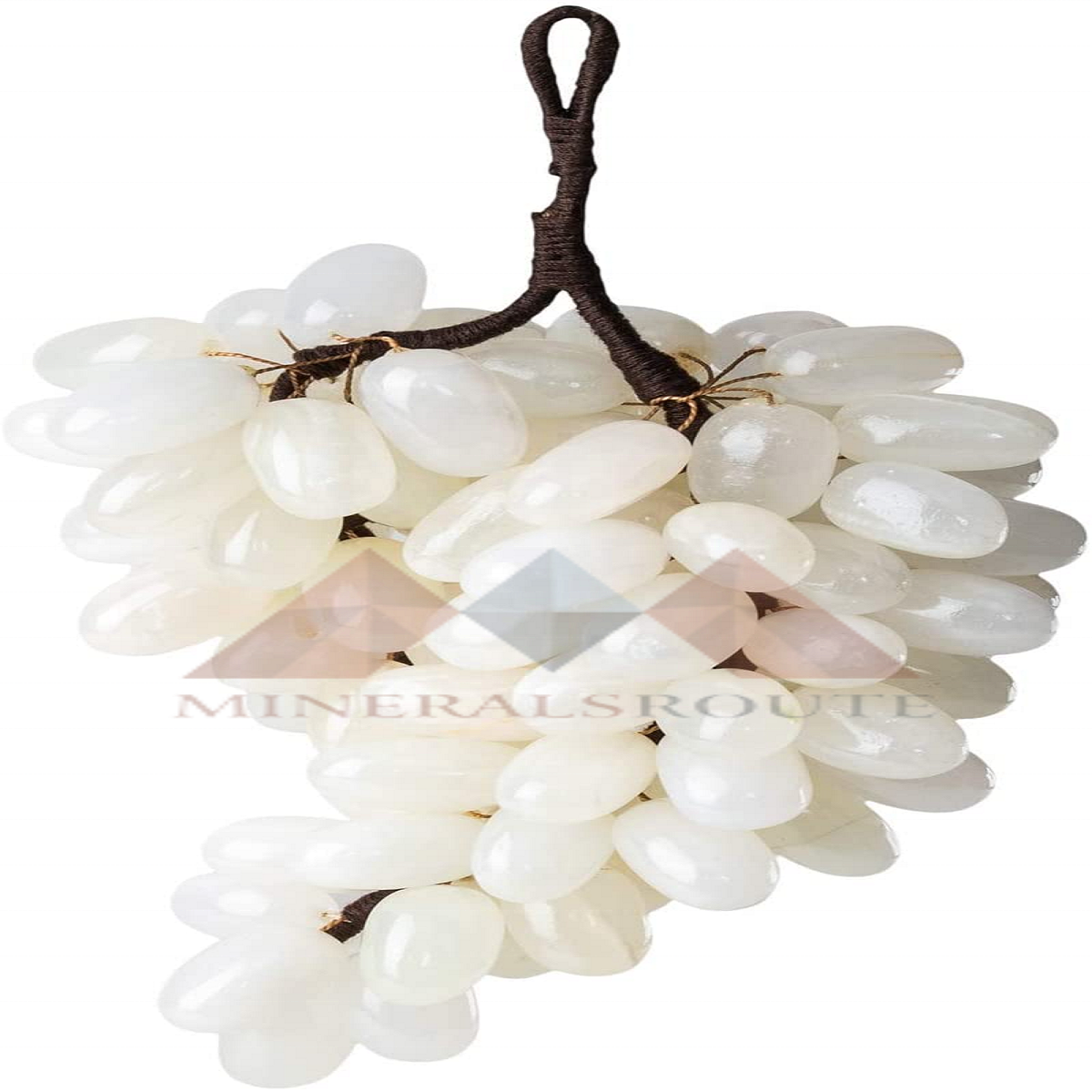 100% High Quality Handmade Onyx Marble Grapes For Indoor Decoration White Onyx Fruit Grapes In Cheap Price