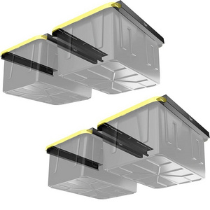 Garage Shelves Simplified Garage Ceiling Overhead Storage Shelves for Waste Bins and Storage Garage Storage System