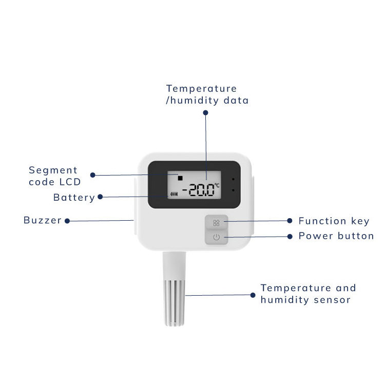 Industrial IoT Temp And Humidity Meter Smart Digital Portable Wireless Bluetooth Ble Data Logger Temperature Sensor With Probe