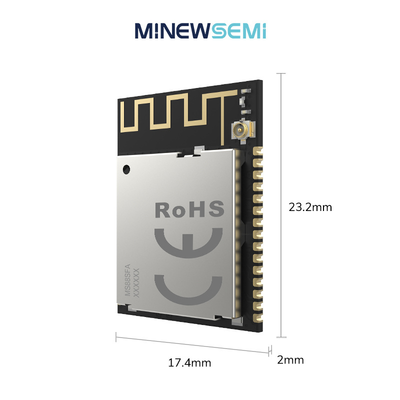 Ultra Long Range Nordic nRF52840 PA LNA Bluetooth 5.2 Mesh Ble Module with +20 dBm TX Power Programming Transmitter IoT Module