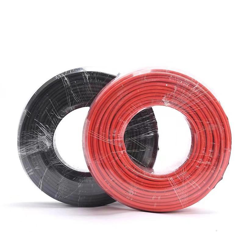 PV1-F Wholesale 1000V 1500V Tinned Copper Solar Panel Pv Cable Dc Power Inverter Solar Wire 16mm 10mm 6mm 4mm Solar Cable Price