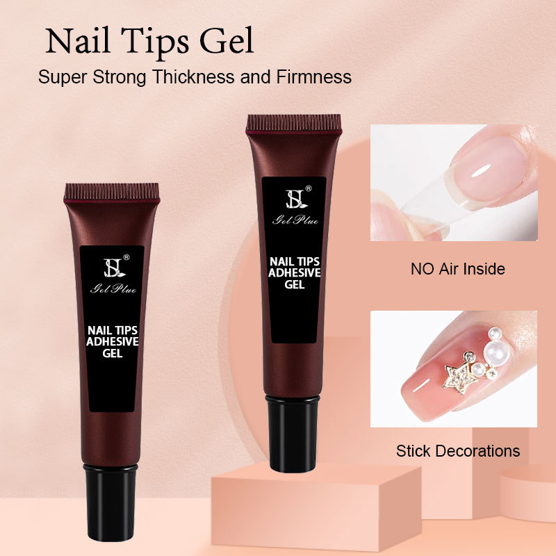 HS New Product Gel Glue For Fingernail In Tube 20g Manufacturer Adhesive Sticky Gel Soft Nail Tips Gel