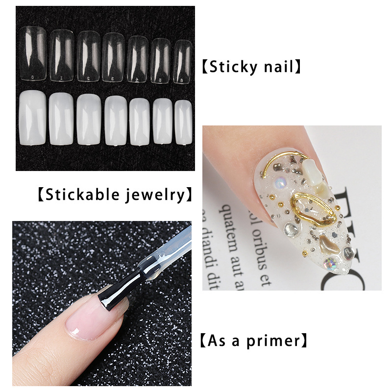 Nail Supplies Nail Tips Gel Private Label Acrylic Rhinestones Decorations Strong Adhesive Nail Glue