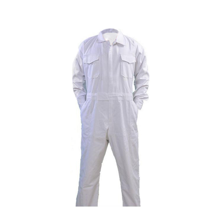 Custom White overalls Long Sleeve men's work uniform Boiler Suit