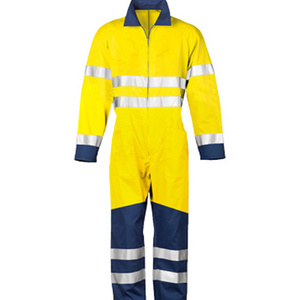 Newest design Custom reflective safety professional worker coverall construction overalls mechanical work clothes