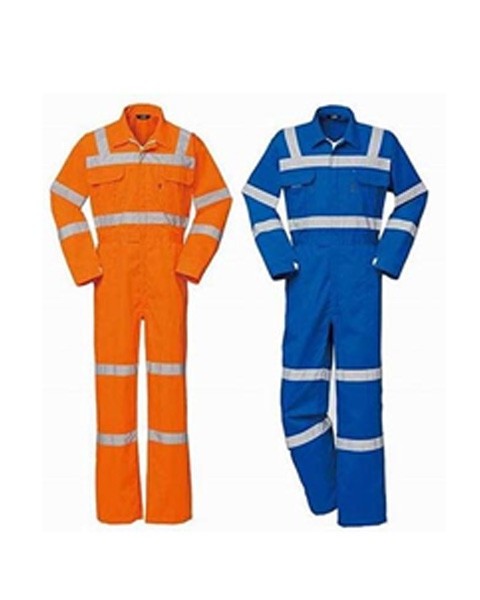 Customized Work Overall Construction Workers Reflective Jumpsuit Men's Night Work Safety Workwear