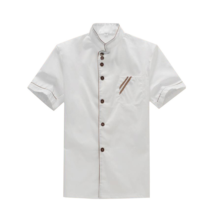 Fashion Kitchen  chef jacket  Button-Up Unisex Design Washable Chef Must-Have Uniform