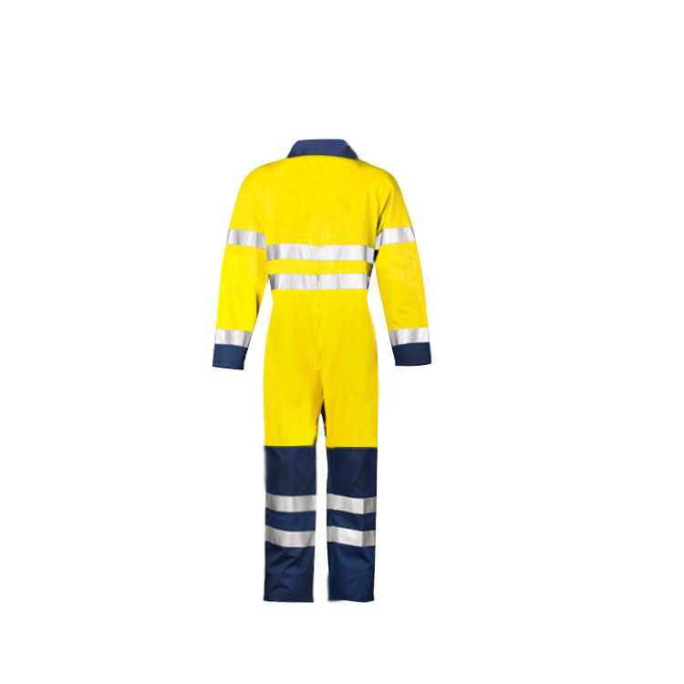 Newest design Custom reflective safety professional worker coverall construction overalls mechanical work clothes