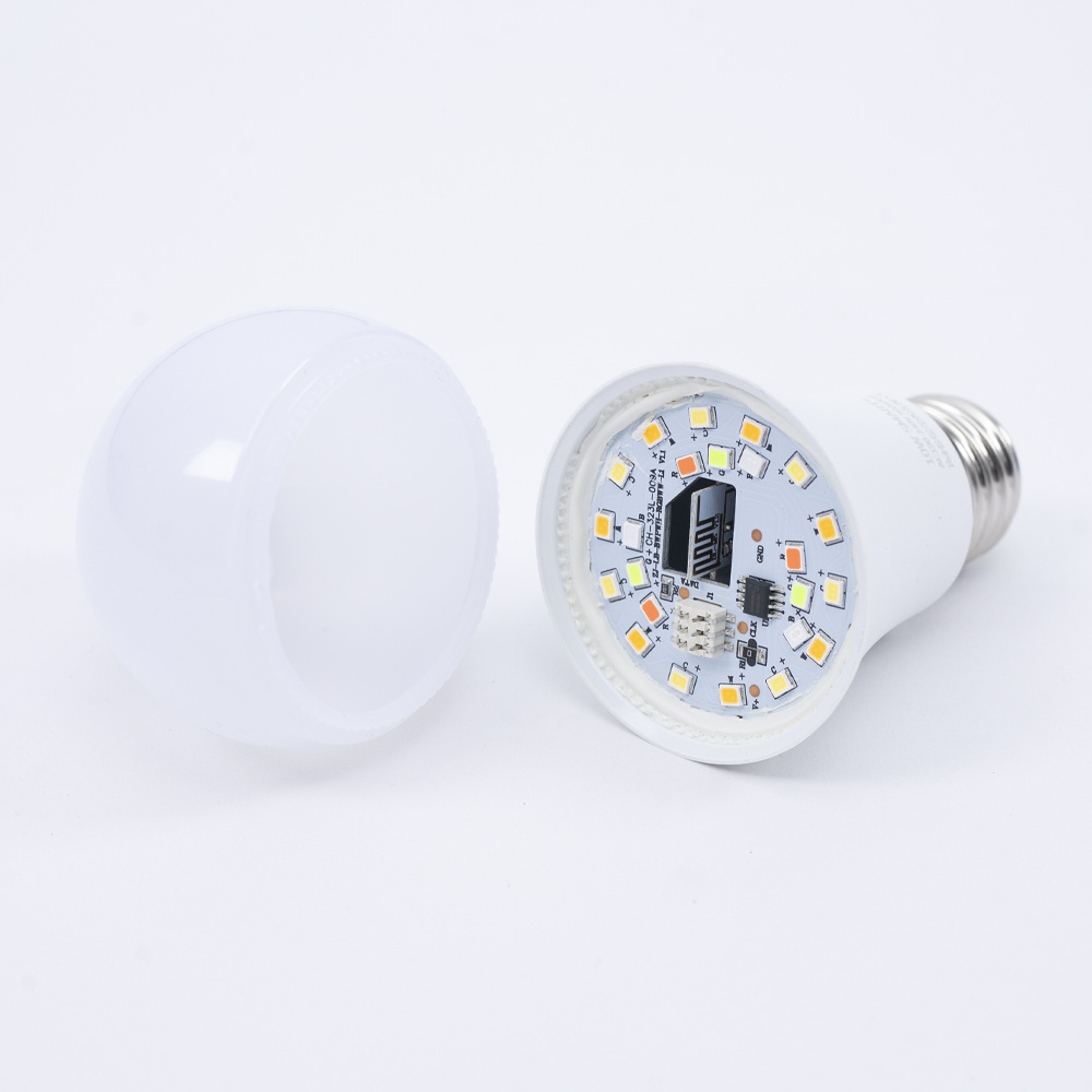 Smart home lighting bulb wholesale 10W E27 RGB CCT A19 smart bulb with app WiFi voice remote control for bedroom