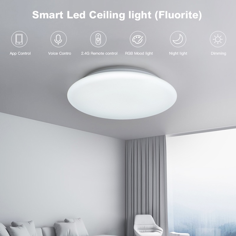 New Modern Smart Home 28w dimmable CCT RGB smart LED ceiling light with APP WiFi voice remote control for bedroom