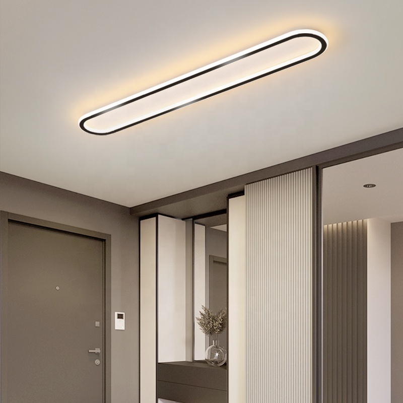 Golden odern LED Ceiling Lamp Long Strip Aisle Lights Living Room Corridor Kitchen Nordic Creative Balcony Ceiling Light