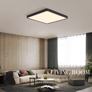 36w Slim Flat Panel Lighting Fixture 300X300mm Square Modern Led Ceiling Lamps for Bedroom Kitchen Living Room Closet Stairwell